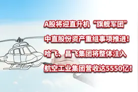 军工重磅！中直股份资产重组事项推进，哈飞、昌飞集团将整体注入视频封面