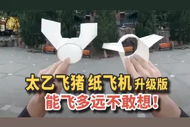 太乙飞猪纸飞机升级版！能飞多远不敢想