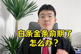 白条金条俞期了，怎么办？视频封面