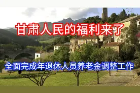 甘肃人民的福利来了！全面完成2024年退休人员养老金调整工作视频封面
