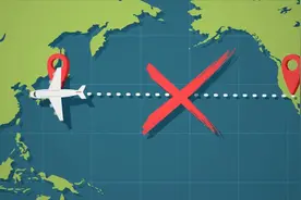 为什么飞机不能横跨太平洋？动画展示飞行路线，看飞行过程就知道