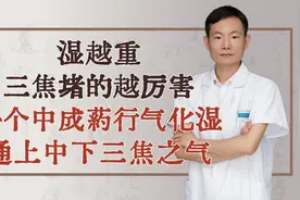 湿越重，三焦堵的越厉害！一个中成药行气化湿，通上中下三焦之气视频封面