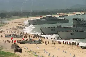 解放军2024台海登陆作战实弹军演，多兵种出动，模拟演练，太震撼