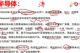 半导体：AI端侧落地，利好哪些芯片？DeepSeek有哪里利好视频封面