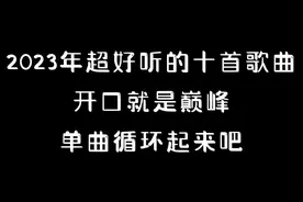 盘点2023年超好听的十首歌曲，开口就是巅峰，单曲循环起来吧视频封面