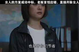 女人的方案成功中标，老板害怕出错，直接开除女人视频封面