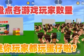 迷你世界：盘点各游戏玩家数量！迷你玩家都玩蛋仔啦？真的假的？视频封面