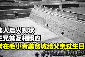 伟人后人现状，三兄妹互相照应，常在毛小青美食城给父亲过生日视频封面