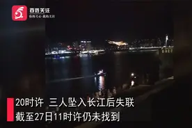 重庆三人坠入长江后失联 目击者：孩子落水亲属下去救 都冲走了视频封面