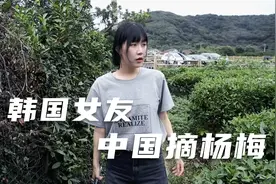 中韩情侣无锡vlog,带着韩国女友摘杨梅，第一次吃杨梅反应是？视频封面