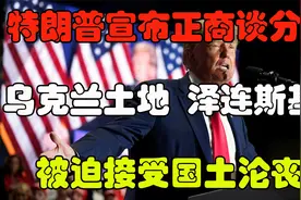 特朗普宣布。正商谈分割乌克兰土地泽连斯基或被迫接受国土沦丧zx视频封面