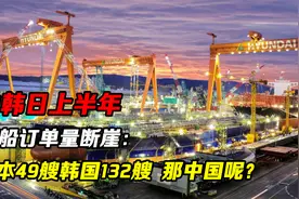 中韩日上半年新船订单量断崖：日本49艘，韩国132艘，那中国呢？视频封面