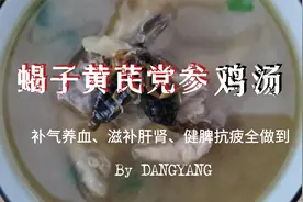 蝎子党参黄芪枸杞老母鸡，补气养血、滋补肝肾、健脾抗疲全做到！