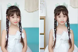 夏天就用飘带发夹给女儿这样编发，配公主裙美翻了视频封面