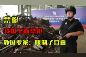 美国人手一杆枪，我国却全面禁枪，外国专家：禁枪限制了自由视频封面