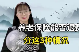 缴纳了养老保险可以退费吗？能不能全额退回？分这3类情况。视频封面