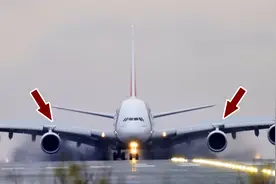 空客A380发动机反推实拍，超霸气！