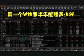 用一个W炒股半年能赚多少钱！！！