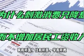为什么刺激消费只降息，而不增加居民工资收入视频封面