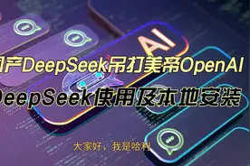 国产DeepSeek吊打美帝OpenAI。一个视频看懂安装途径，使用方法。视频封面
