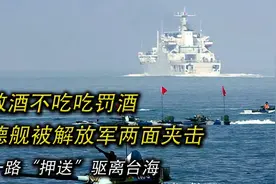 敬酒不吃吃罚酒，德舰被解放军两面夹击，一路“押送”驱离台海视频封面