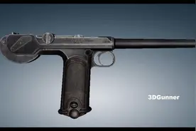 第一支自动手枪博查特c93 - 枪械发展史6  枪管短后座，肘节闭锁