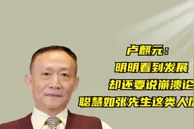 卢麒元：聪慧如张先生这类人厉害了视频封面