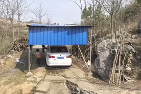 农村自己搭建的车库，自来水洗车三年没花一分钱视频封面