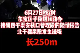 直击湖北暴雨中心！荆门东宝区，干渠漫堤，紧急连夜紧急抢险视频封面