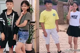 龙凤胎兄妹颜值太好看了，妹妹像小刘亦菲，哥哥帅气阳光，好可爱