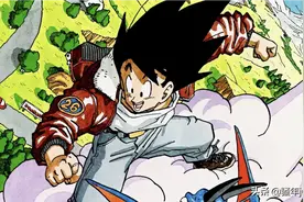 80年代，日本漫画大神鸟山明画的龙珠扉页!图片