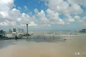 鸟瞰珠澳，白云蓝天，美轮美奂!图片