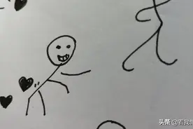 上班打瞌睡画的火柴人！哈哈哈哈图片