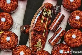 小叶紫檀瘤疤手串图片