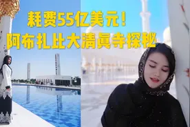 耗资55亿美元，用掉黄金46吨，看看阿布扎比大清真寺到底多奢华？视频封面
