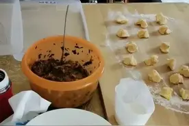 第一在面粉里加鸡蛋🥚和少许盐和面包饺子🥟，面很筋道视频封面
