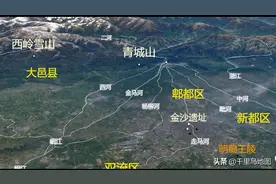 成都3D地图,武侯区,金牛区,青羊区,都江堰市,大邑县三维地图