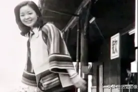 邓丽君老照片：1977年在日本福岛宣传专辑《故乡在何方》图片