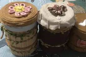 奶粉罐做成的储物罐，好看又实用.又省钱了……视频封面