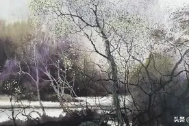意境悠然的彩墨山水图片