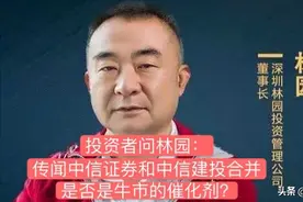 投资者问林园：传闻中信证券和中信建投合并，是否是牛市催化剂？视频封面