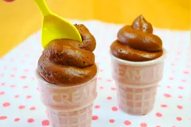 仙女手把手教做“巧克力味冰淇淋”，掌握方法，味道不差巧乐兹