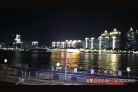 夜游珠江广州塔图片