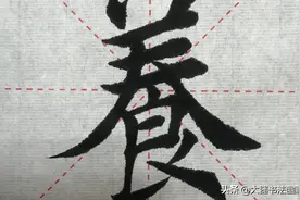 楷书书法（颐养天年），笔法潇洒，行笔有道，妙哉图片