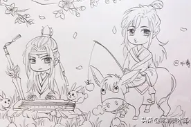 Q版动漫魔道祖师慢版教程夷陵老祖魏无羡蓝忘机视频封面