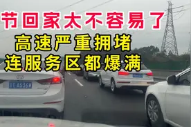 春节自驾回家真不容易，高速严重拥堵，就连服务区都爆满没停车位视频封面