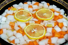 开胃爽口的泡萝卜丁做法，酸甜可囗又爽脆，清香开胃，下饭又解腻