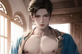 AI绘画  古风肌肉帅哥视频封面