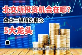 北交所的投资机会在哪？盘点北交所新三板精选概念5大龙头视频封面