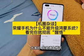 荣耀手机为什么不能升级鸿蒙系统？看完你就彻底“醒悟”视频封面